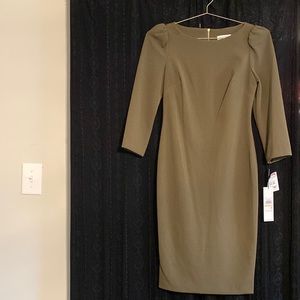 Army green Calvin Klein dress- new with tags!!